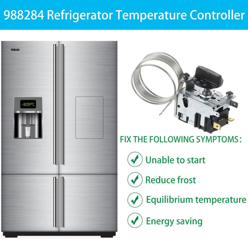 GALEPICK Upgraded 988284 Refrigerator Thermostat Temperature Control Kit Compatible for True Refrigerators800382 077B6856 Freezer Thermostat， Fit for TSSU, TUC, TWT, TPP, GDM, GEM,TBB, TCM, TDD, TGU, TGW, TMC - Image 2